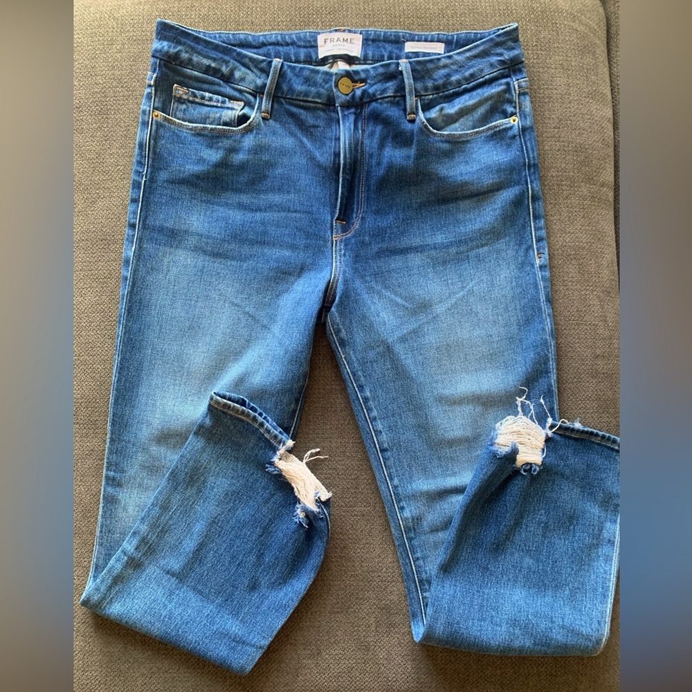 Frame Denim Le Crop Mini Boot